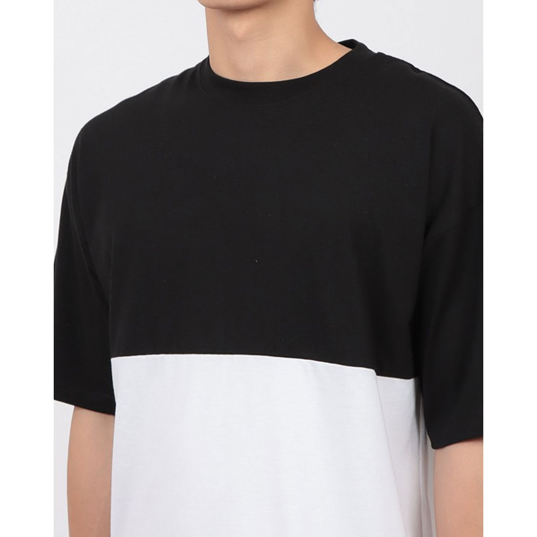 ジーンズメイト JEANS MATE BRKNHOME x ZERO STAIN コラボ 前後 切替デザイン Tシャツ 汗染み 目立ちにくい ゼロステイン (ホワイト) ホワイト