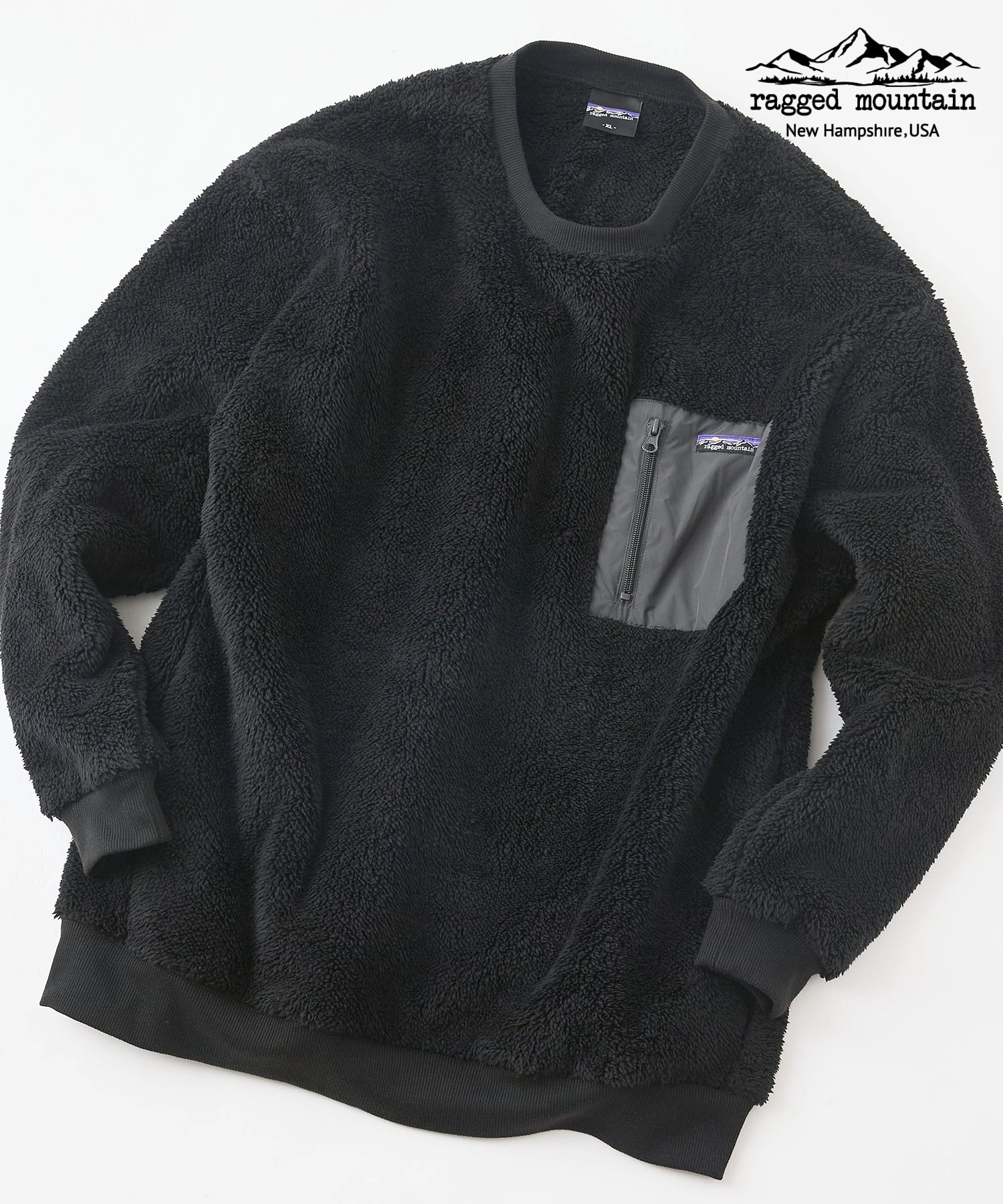 ジーンズメイト JEANS MATE DERRY ボア クルーネック RAGGED MOUNTAIN (ブラック) ブラック