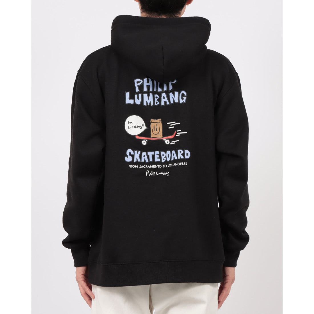 ジーンズメイト JEANS MATE Philip Lumbang リラックスフィット フーディー (ブラックA) ブラックA