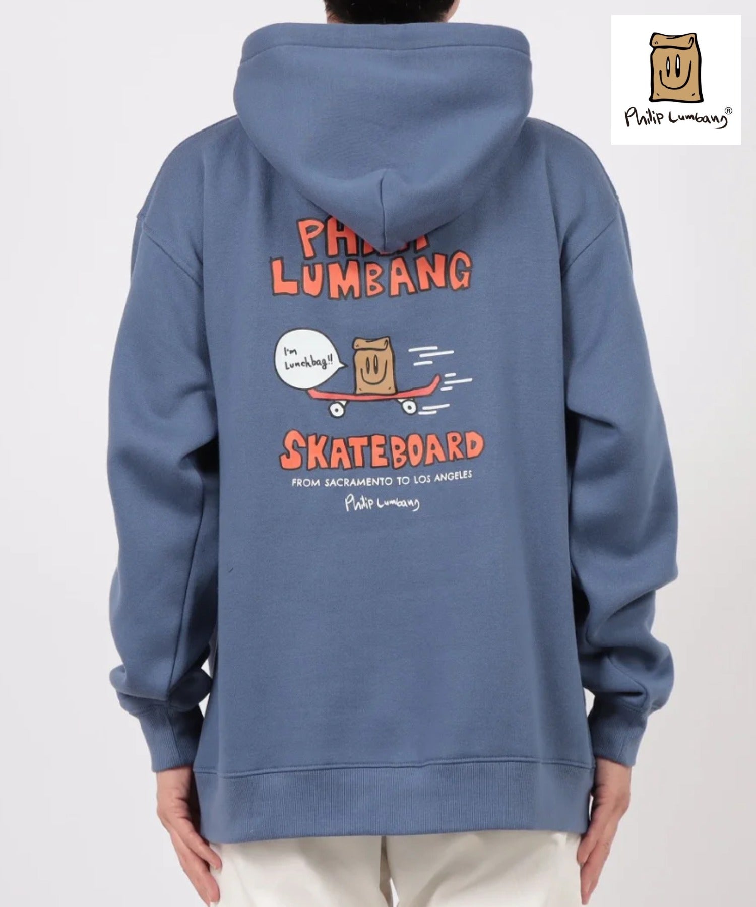 ジーンズメイト JEANS MATE Philip Lumbang リラックスフィット フーディー (ブルーA) ブルーA