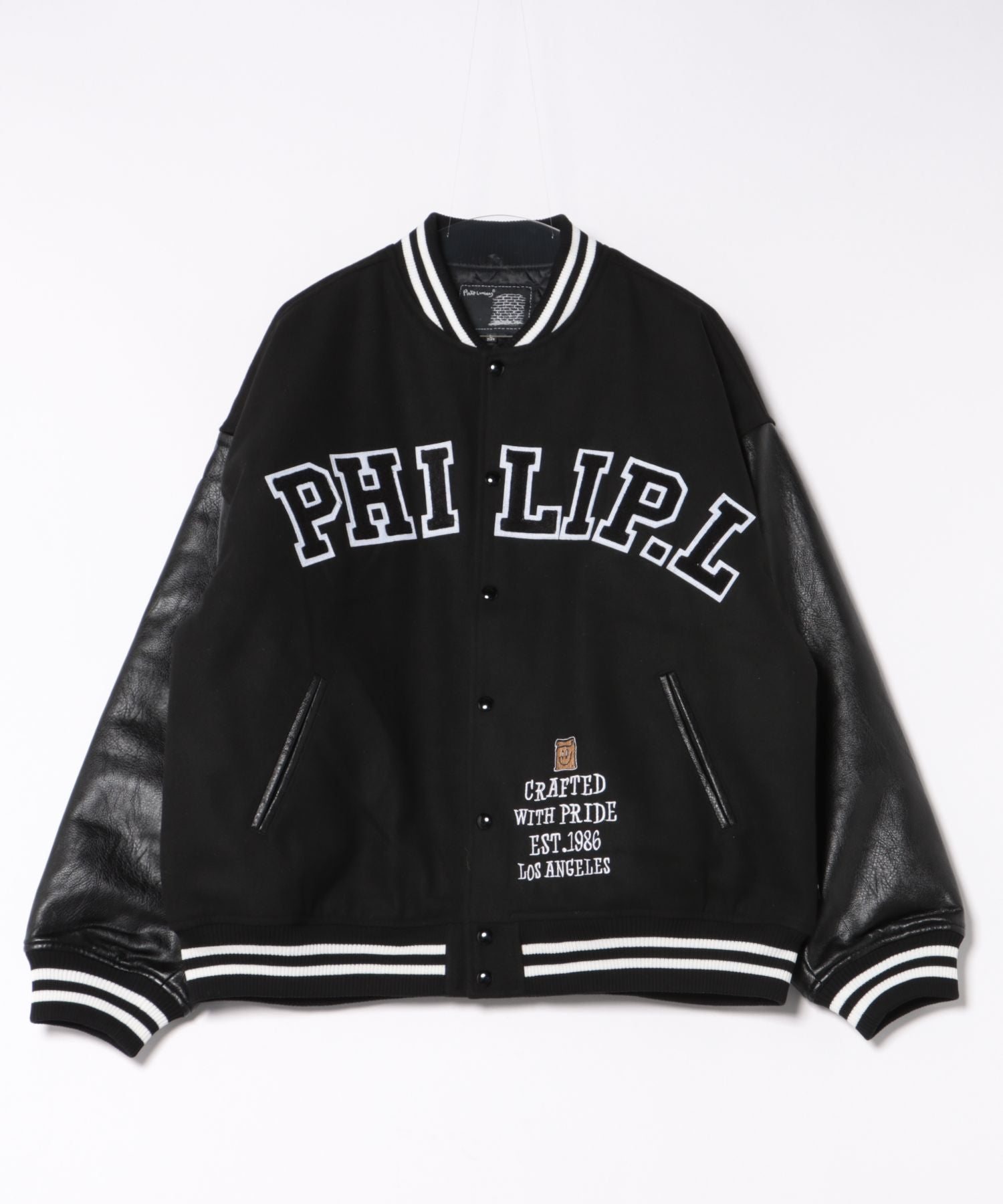 ジーンズメイト JEANS MATE Philip Lumbang メルトン スタジャン (ブラック) ブラック