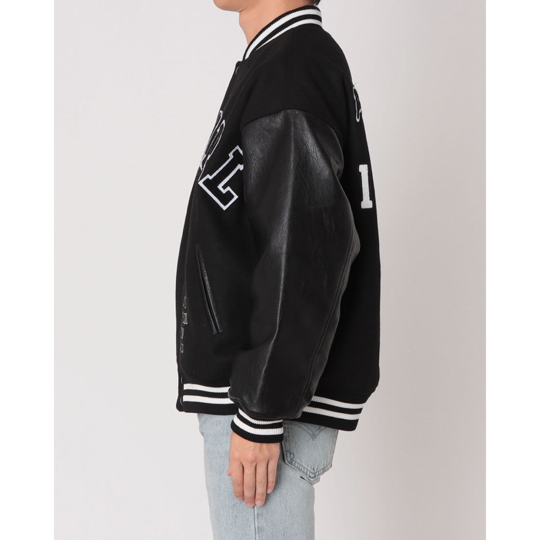 ジーンズメイト JEANS MATE Philip Lumbang メルトン スタジャン (ブラック) ブラック