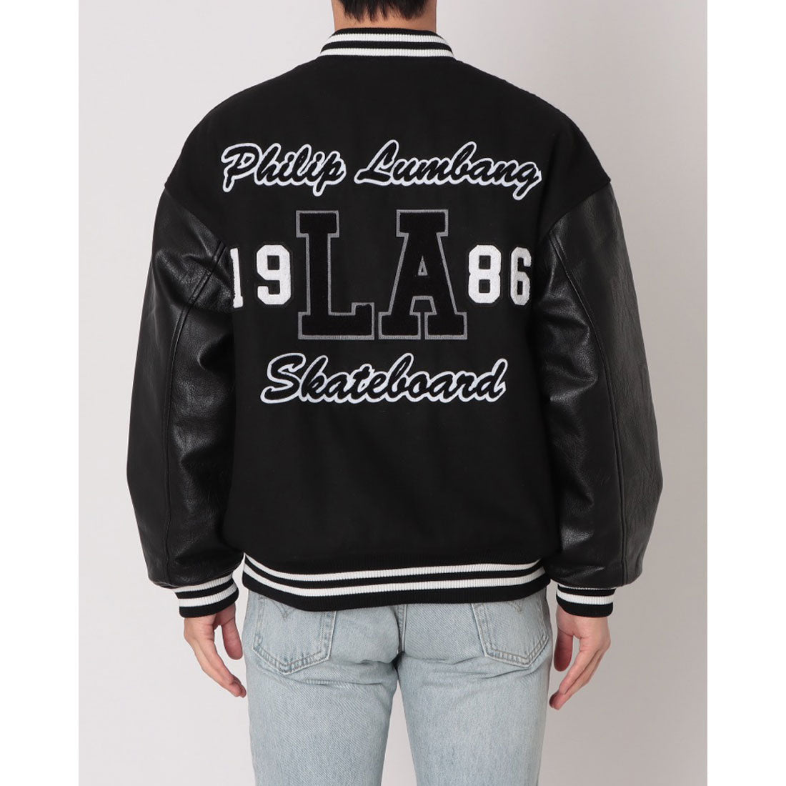 ジーンズメイト JEANS MATE Philip Lumbang メルトン スタジャン (ブラック) ブラック