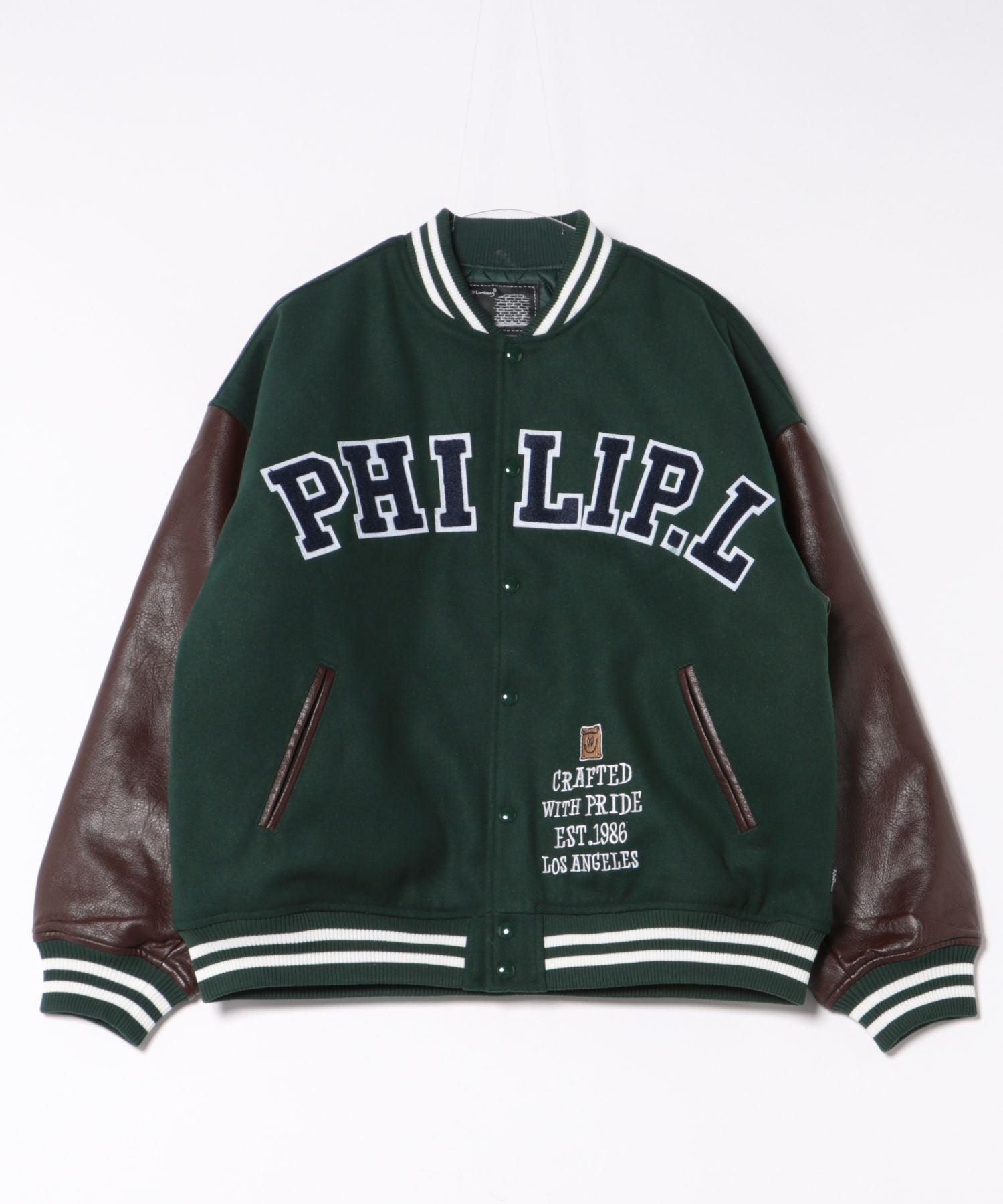 ジーンズメイト JEANS MATE Philip Lumbang メルトン スタジャン (グリーン) グリーン