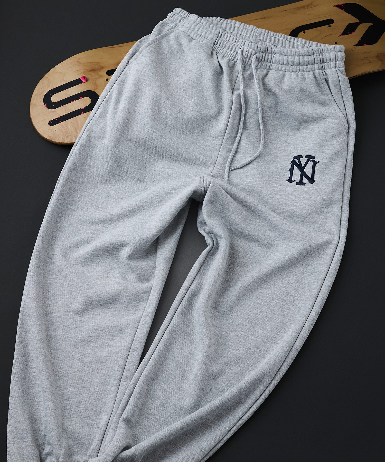 ジーンズメイト JEANS MATE SAVIER NY ロゴ スウェットパンツ (モクグレー) モクグレー
