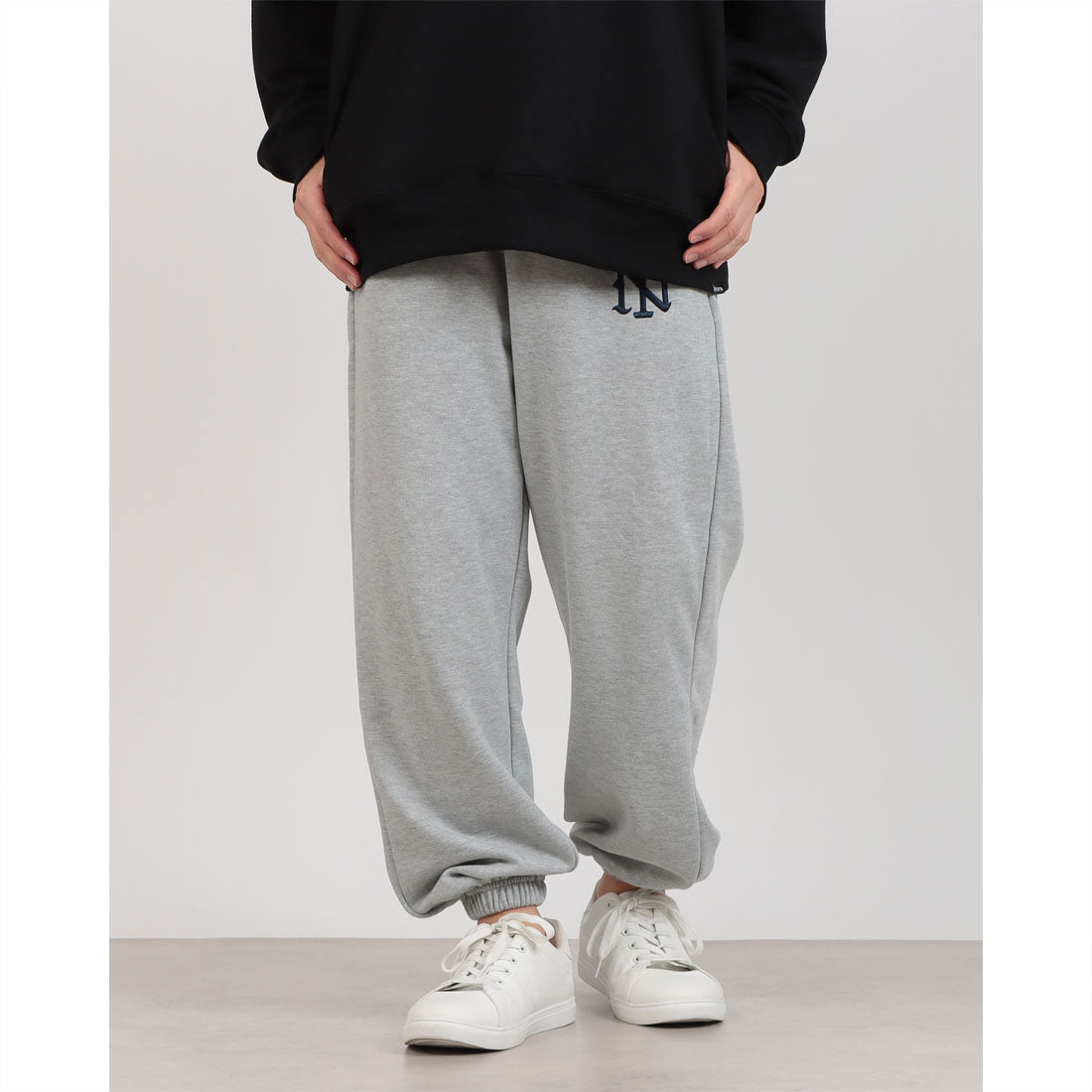 ジーンズメイト JEANS MATE SAVIER NY ロゴ スウェットパンツ (モクグレー) モクグレー