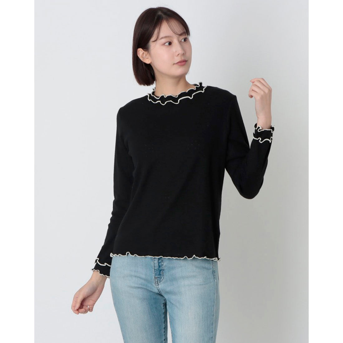 ジーンズメイト JEANS MATE ハイネック メロウPO C-FORT POINT (モクグレー) モクグレー