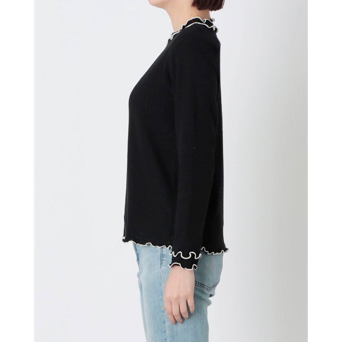 ジーンズメイト JEANS MATE ハイネック メロウPO C-FORT POINT (モクグレー) モクグレー