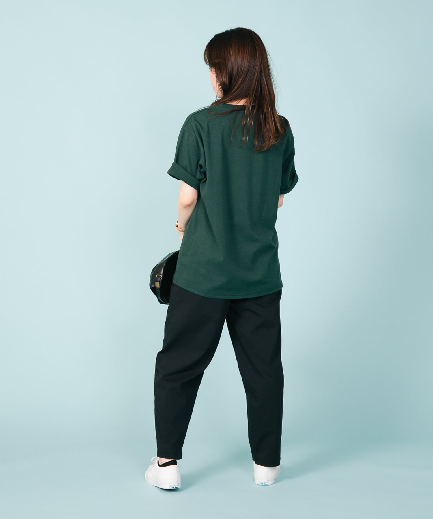 ジーンズメイト JEANS MATE 【CONVERSE】シューズ 刺繍 ワンポイント Tシャツ (オフホワイト) オフホワイト