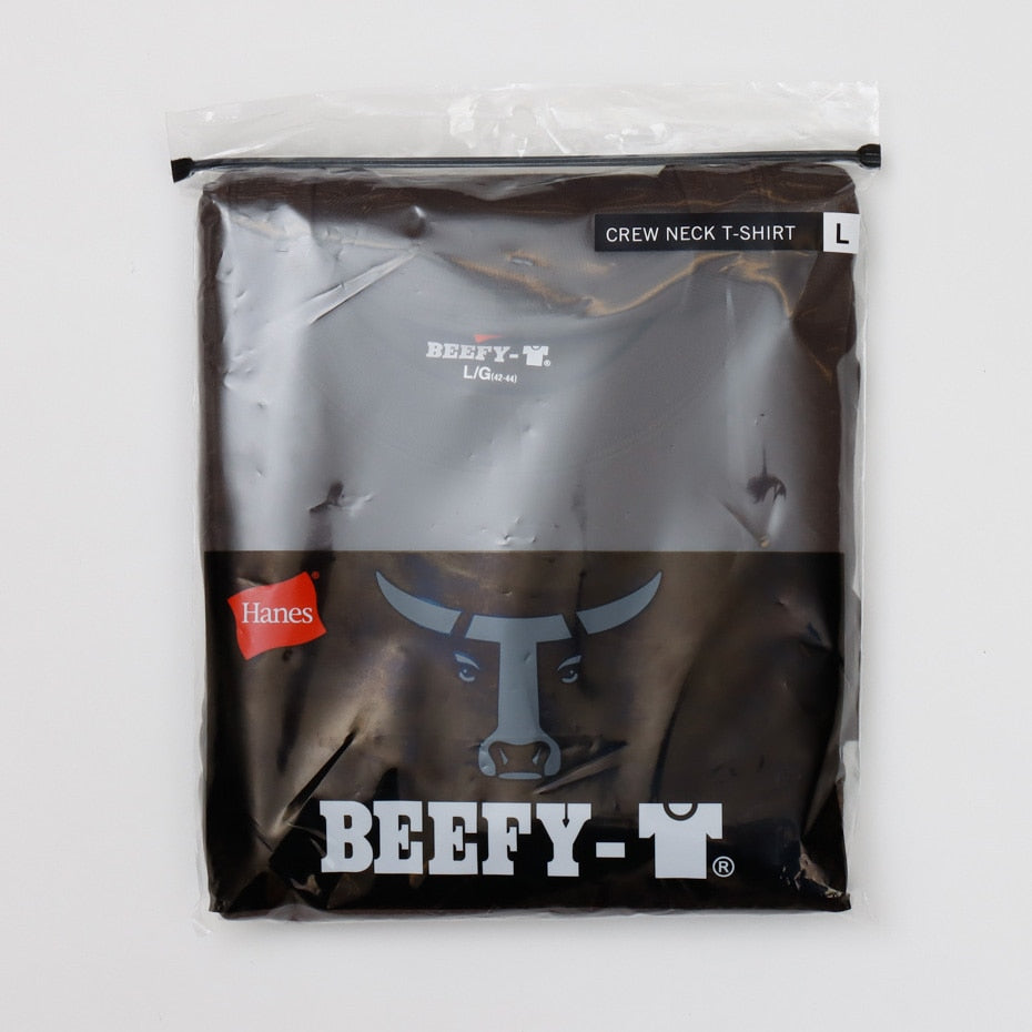 ジーンズメイト JEANS MATE 【HANES】BEEFY ビーフィー Tシャツ 1P H5180 ヘビーウェイト タフで型崩れしにくい (Dブラウン) Dブラウン