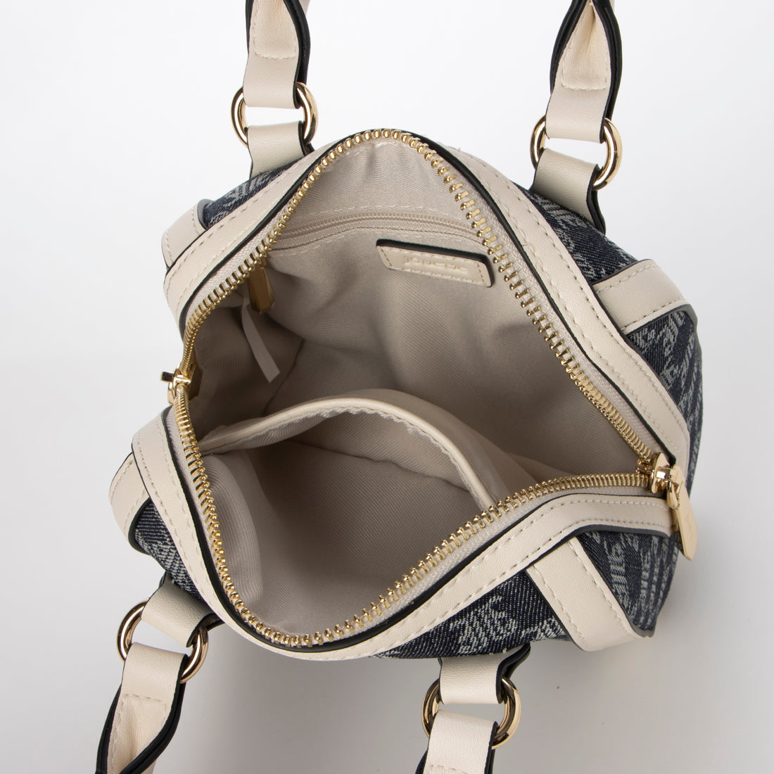 Jouetie JJ Monogram Jacquard Micro Mini Boston Bag Shoulder Bag