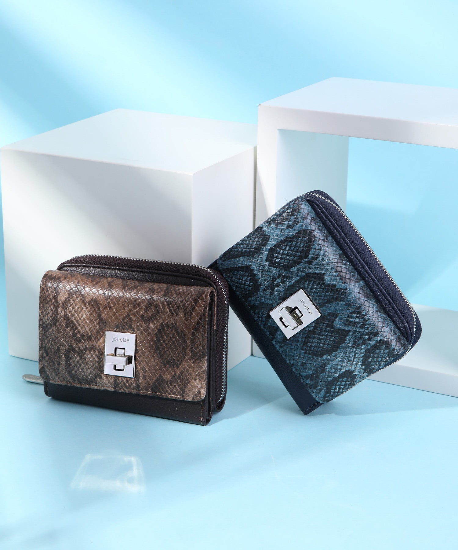 ジュエティ jouetie 回転金具 三つ折りミドル財布 (DBRN/PYT) DBRN/PYT