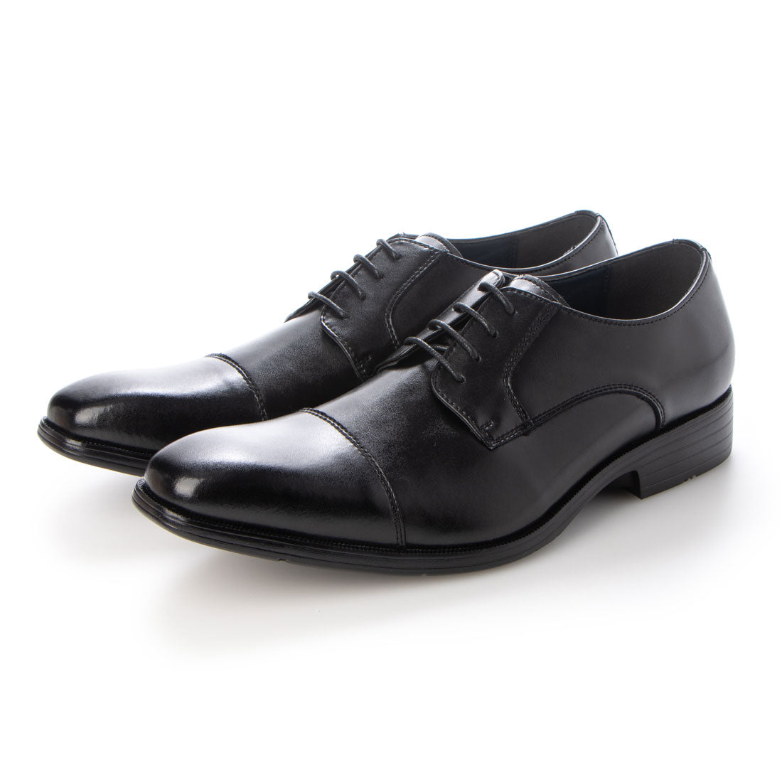 ジョーマリノ JO MARINO 本革 メンズ ビジネスシューズ 通気性 柔らかい 履き心地 3D 中敷き 柔らかい 軽量 ストレートチップ 外羽根,ブラック