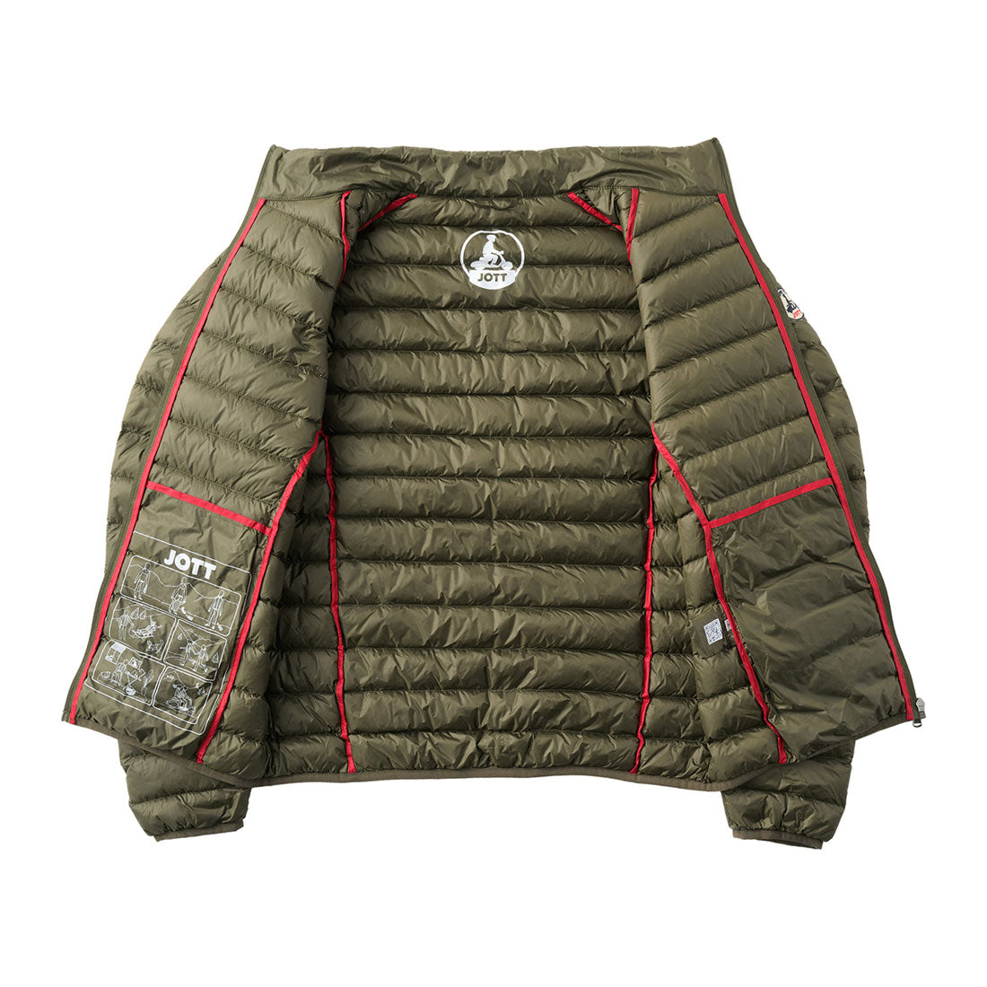 ジョット JOTT ダウンジャケット マット LIGHTWEIGHT DOWN JACKET P000MDOW02 ARMY