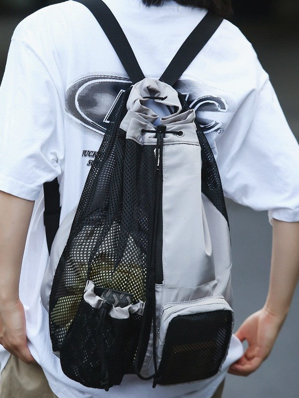 リバランス REBALANCE 巾着バックパック ナップザック (グレー) グレー