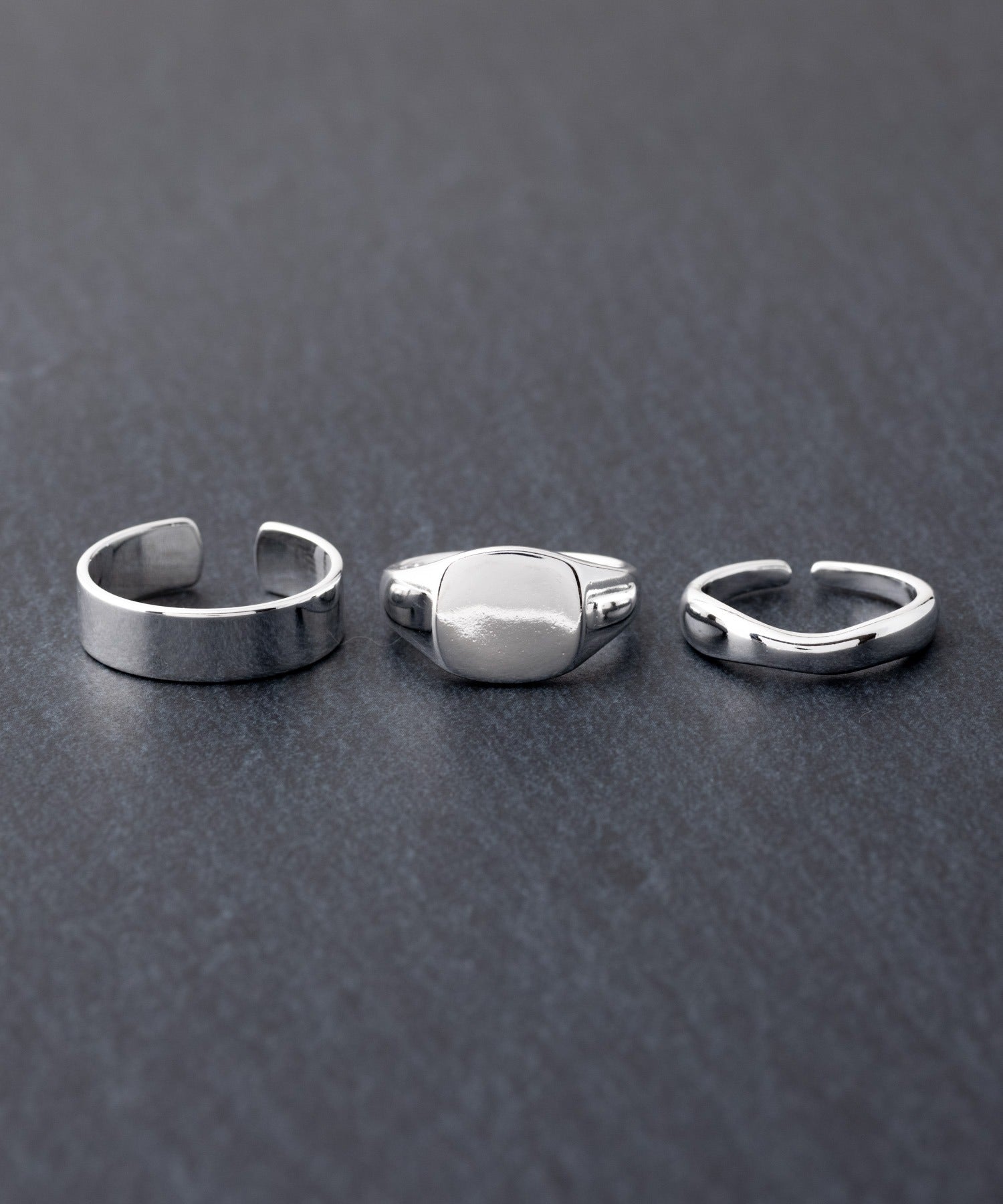 リバランス REBALANCE メンズリング 3点セット【サイズ調整可能】