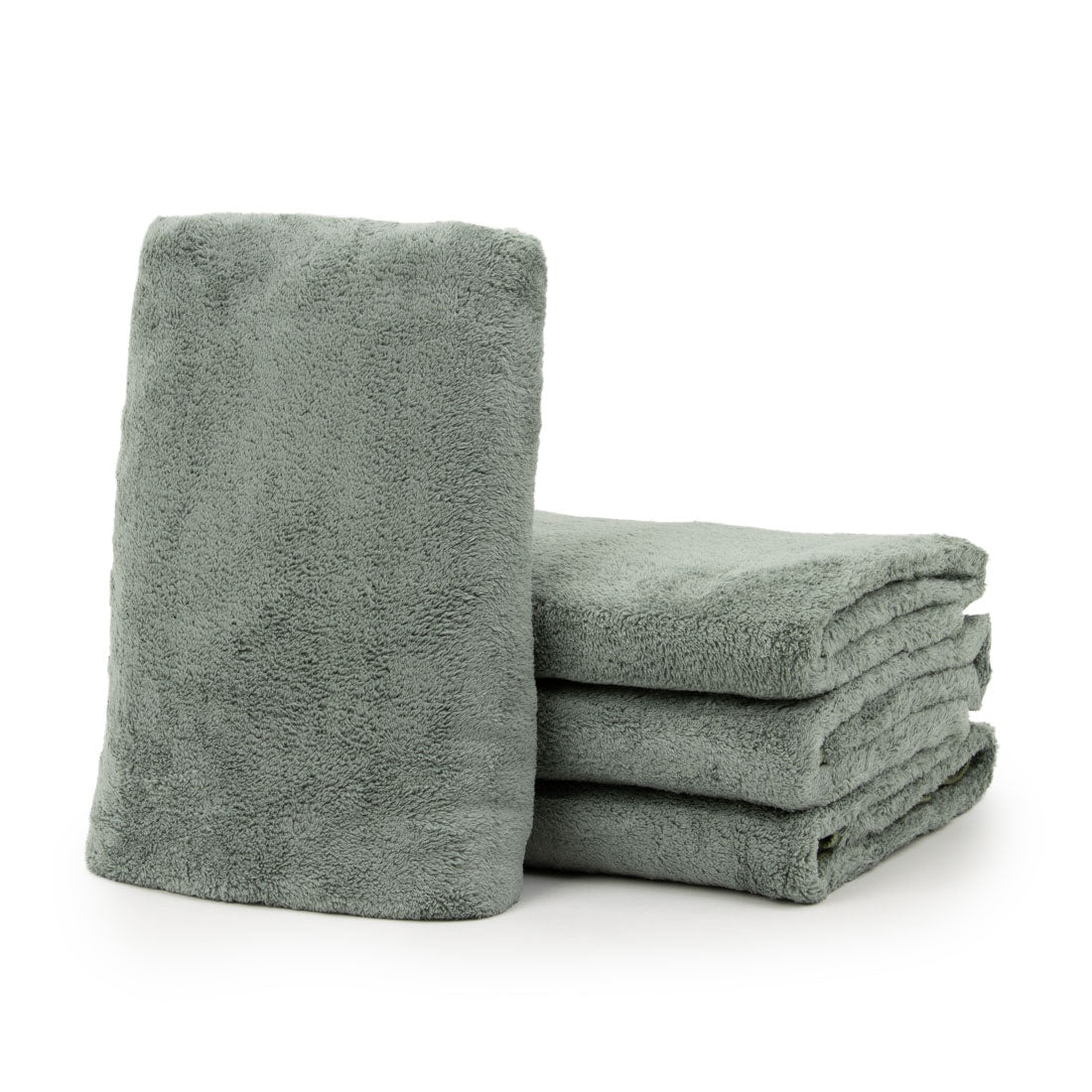 リバランス REBALANCE マイクロファイバーバスタオル大判4枚セット (セージグリーン) セージグリーン