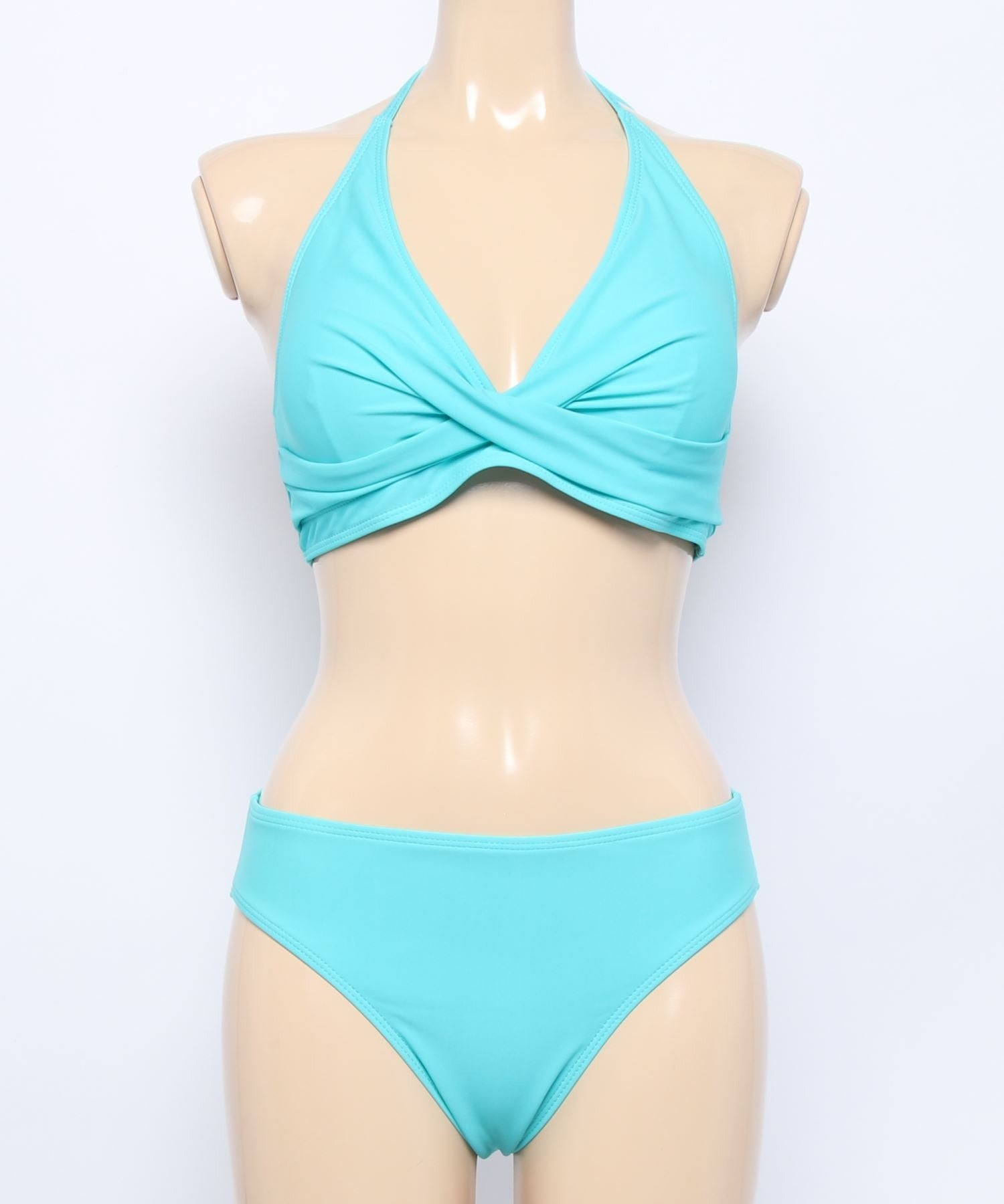 リバランス REBALANCE レディース水着 シンプルクロスビキニ 2点セット【返品不可商品】 (C) C