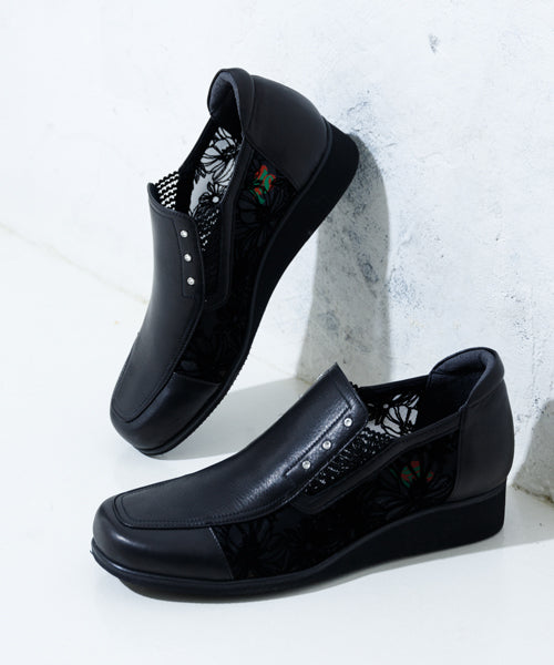 ジェイエス ハートレーベル JS Heartlavel 本革☆ ゆったり3E ☆ 上品 リラックス コンフォート パンプス