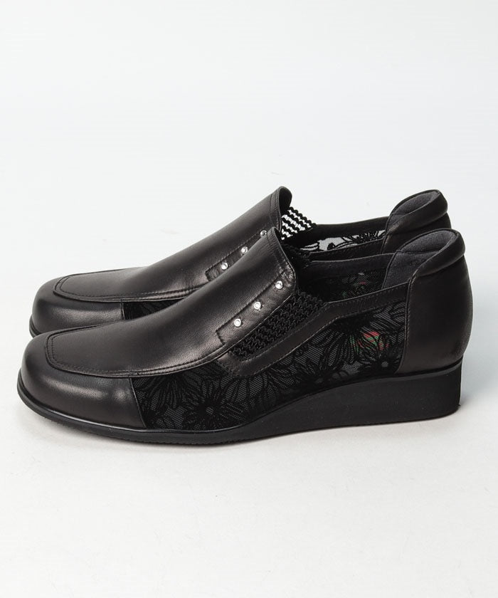 ジェイエス ハートレーベル JS Heartlavel 本革☆ ゆったり3E ☆ 上品 リラックス コンフォート パンプス