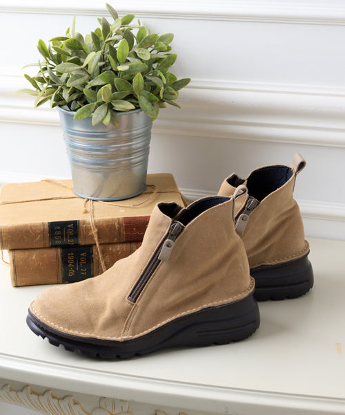 ジェイエス ハートレーベル JS Heartlavel 本革ダブルファスナーアンクルブーツ