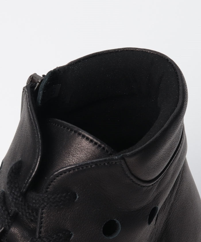 ジェイエス ハートレーベル JS Heartlavel 本革 軽量 ゆったり4E レースアップ ハイカット シューズ