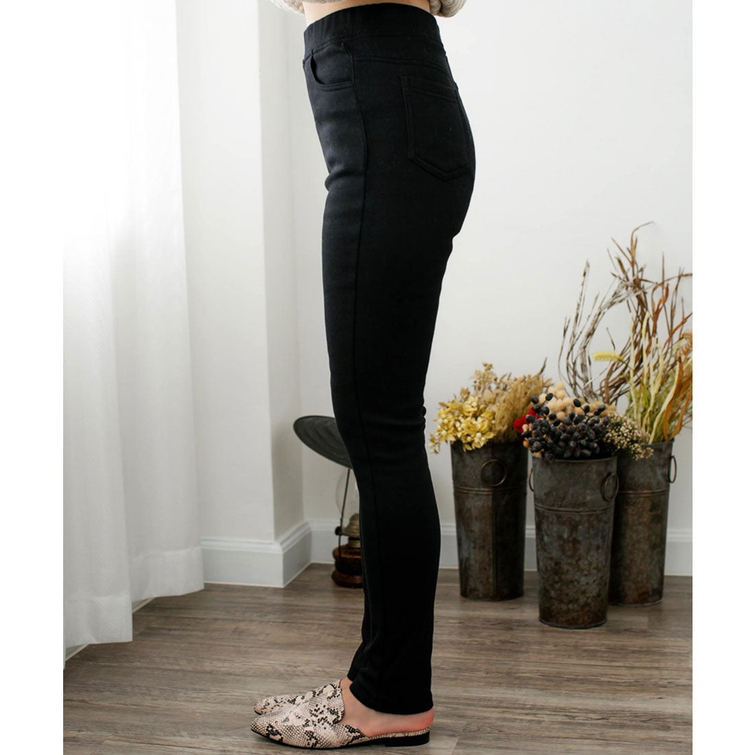 ジュリアブティック JULIA BOUTIQUE 選べる無地&デニム・あったかHEAT極暖裏起毛レギンスパンツ/13327