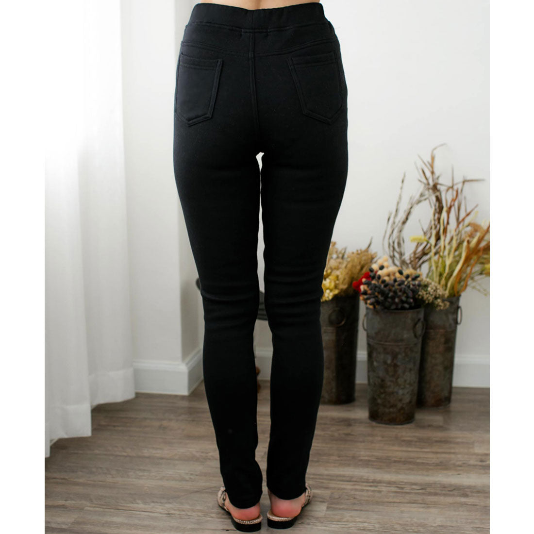 ジュリアブティック JULIA BOUTIQUE 選べる無地&デニム・あったかHEAT極暖裏起毛レギンスパンツ/13327