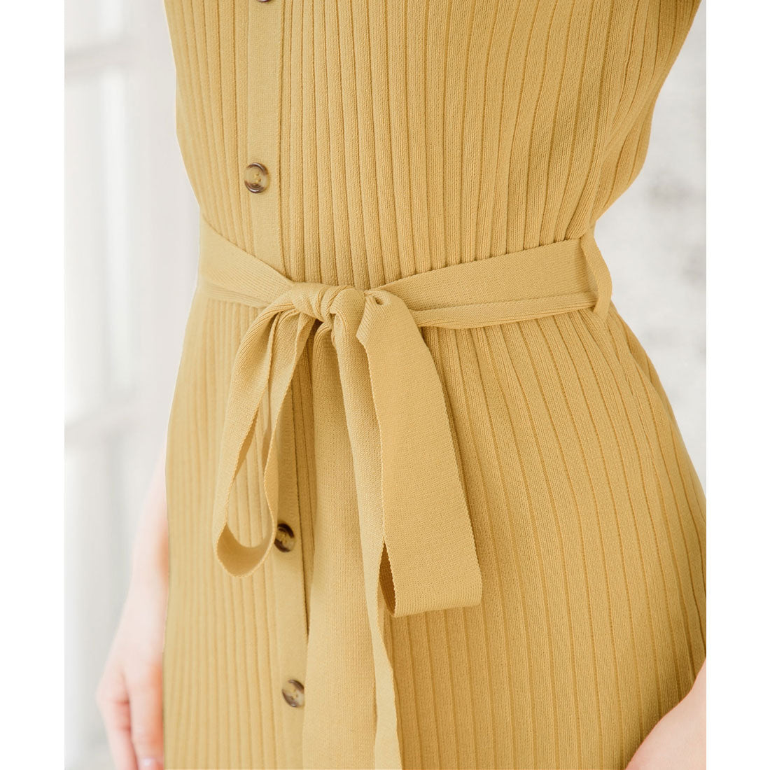 JULIA BOUTIQUE Front button French sleeve knit dress/510695