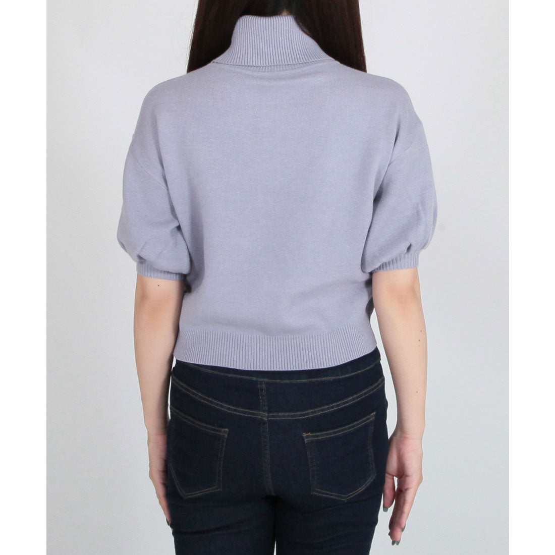 ジュリアブティック JULIA BOUTIQUE バルーンスリーブタートルネックニットトップス/22504