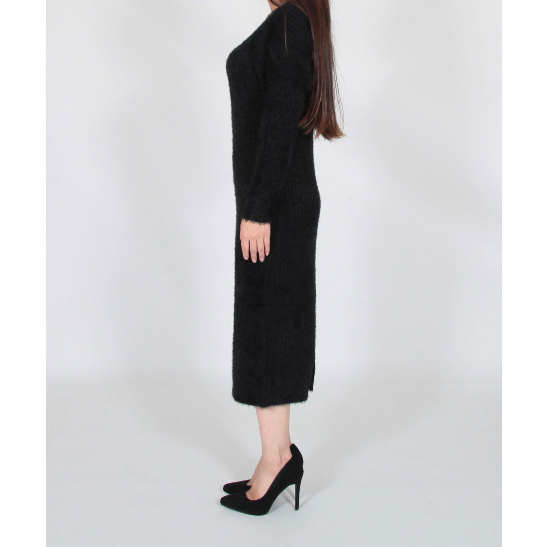 ジュリアブティック JULIA BOUTIQUE ロング丈・シャギータッチタイトニットワンピース/22616