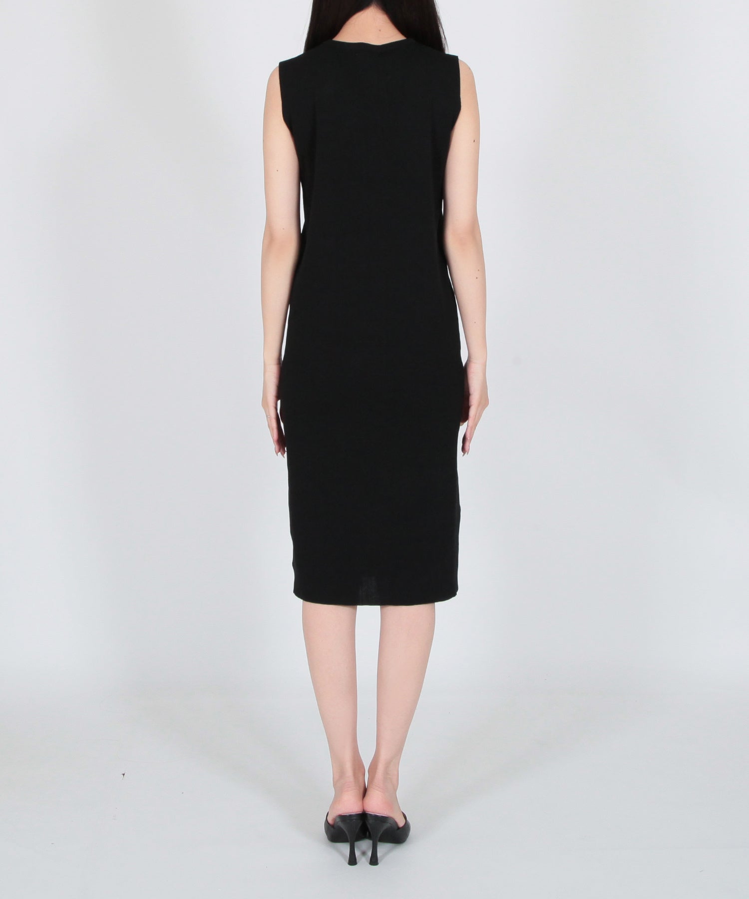 JULIA BOUTIQUE Mid-length straight sleeveless knit dress/23060