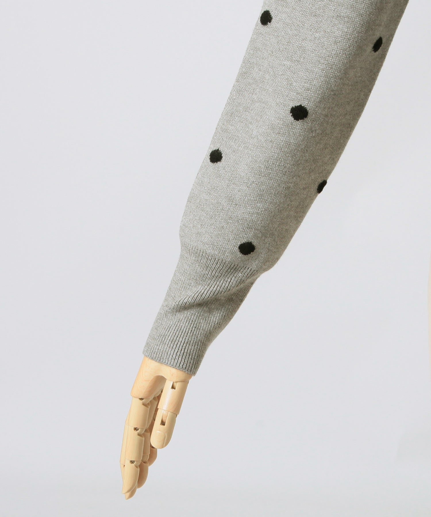 ジュリアブティック JULIA BOUTIQUE ドット柄パワショルニットトップス/23561