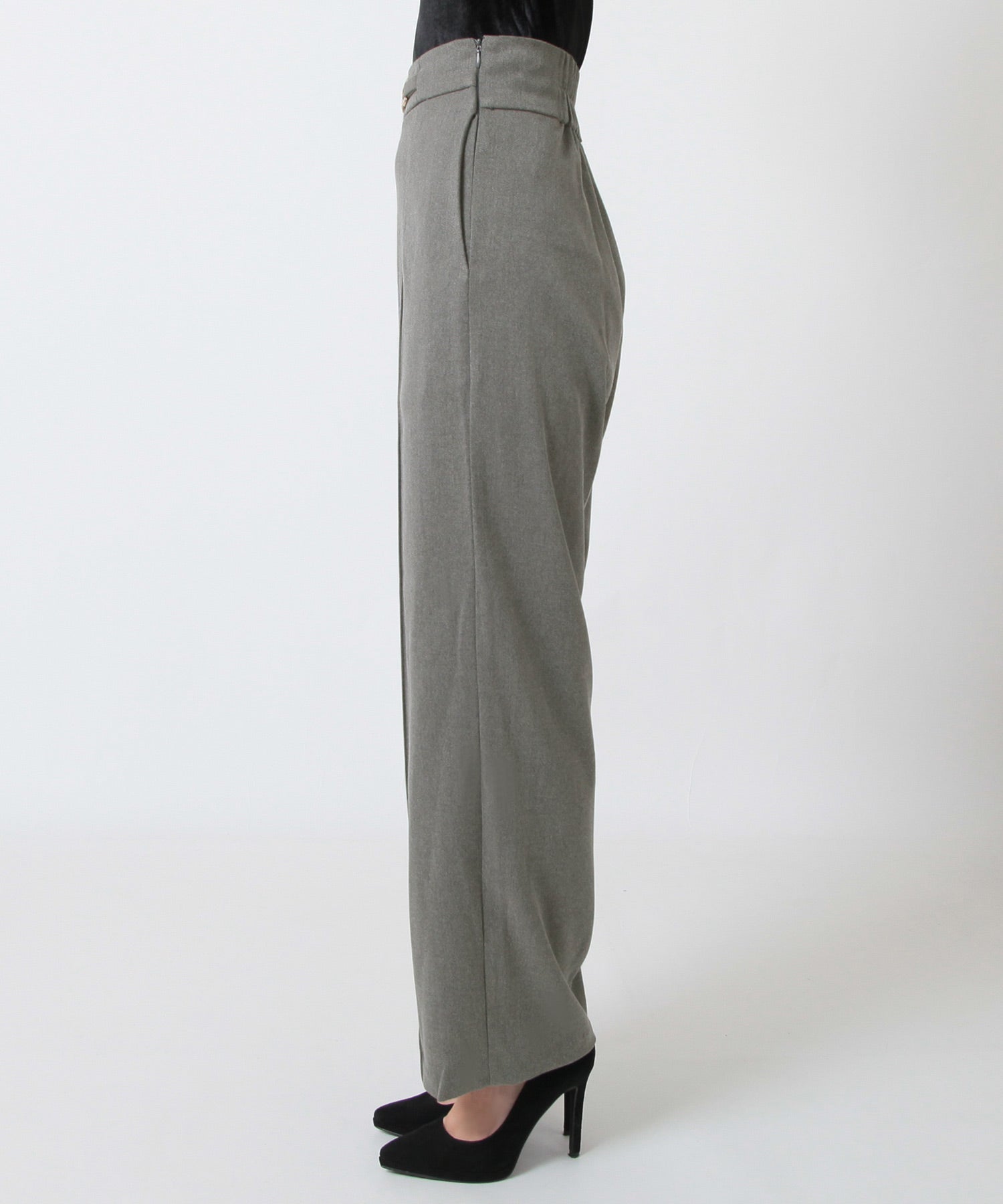 JULIA BOUTIQUE Chain design high waist straight pants/23590