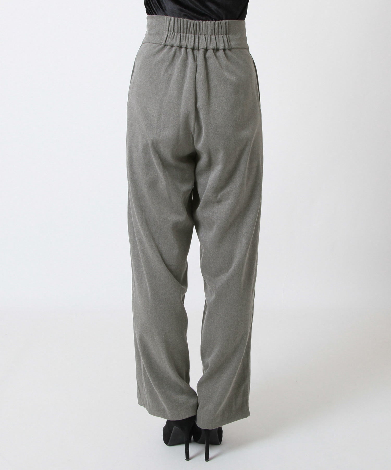 JULIA BOUTIQUE Chain design high waist straight pants/23590
