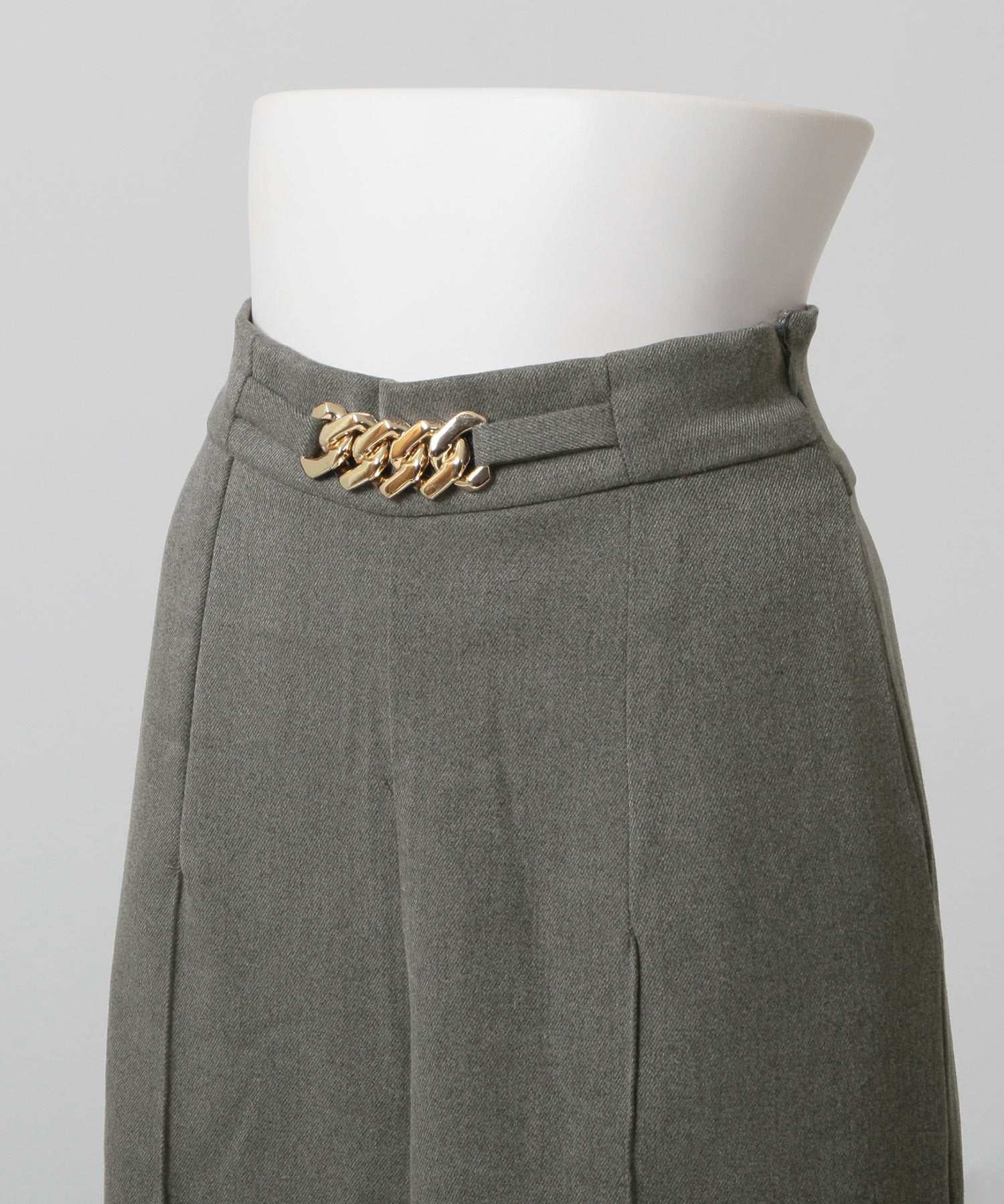 JULIA BOUTIQUE Chain design high waist straight pants/23590