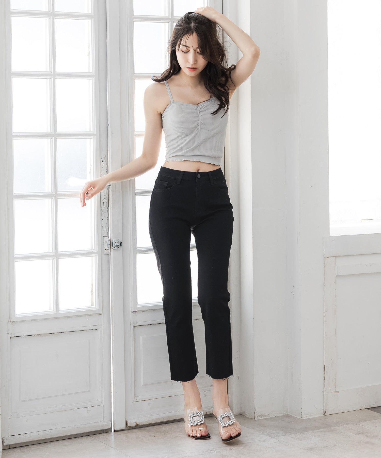 ジュリアブティック JULIA BOUTIQUE ハイウエストスキニーパンツ24004