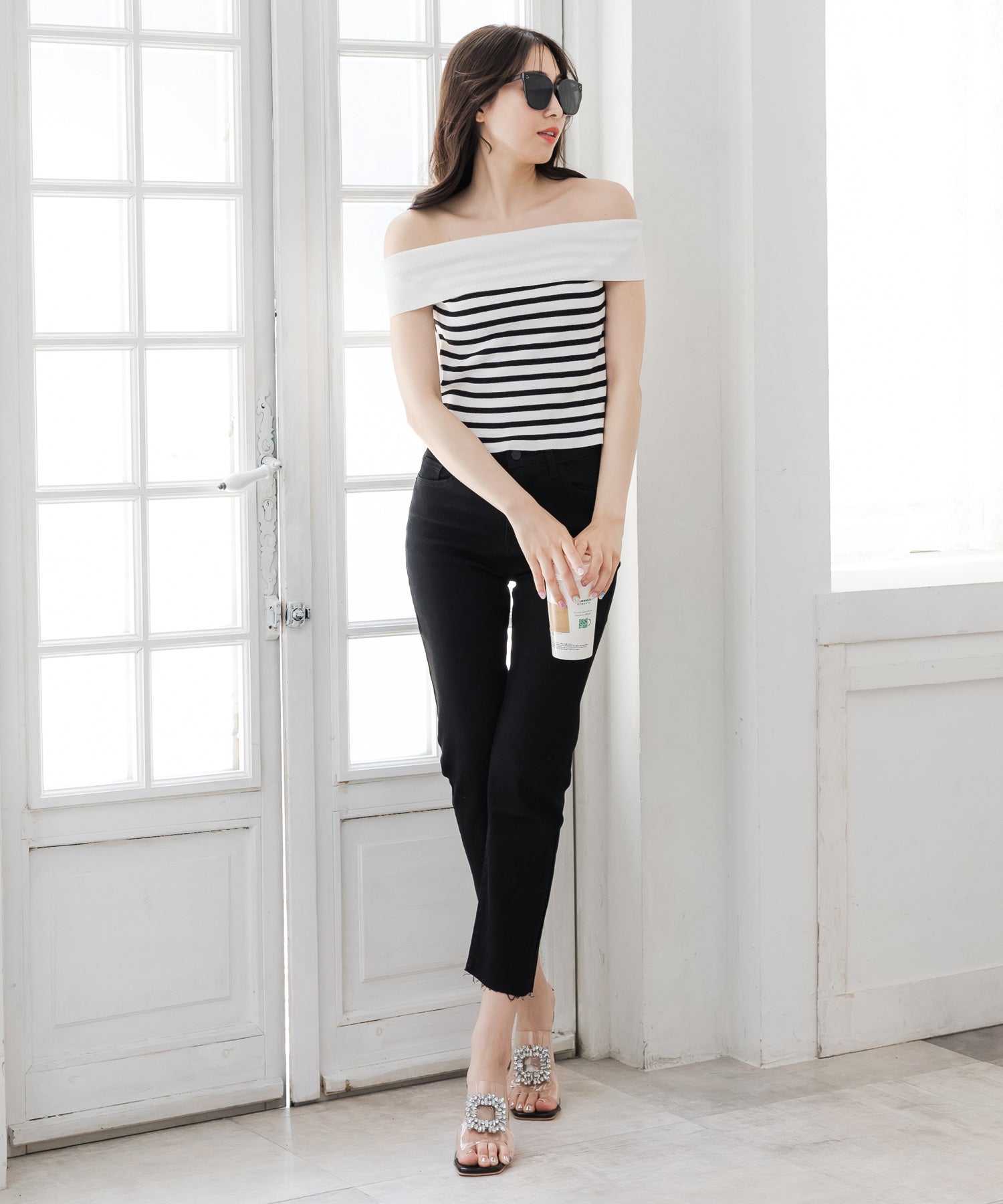 ジュリアブティック JULIA BOUTIQUE ハイウエストスキニーパンツ24004