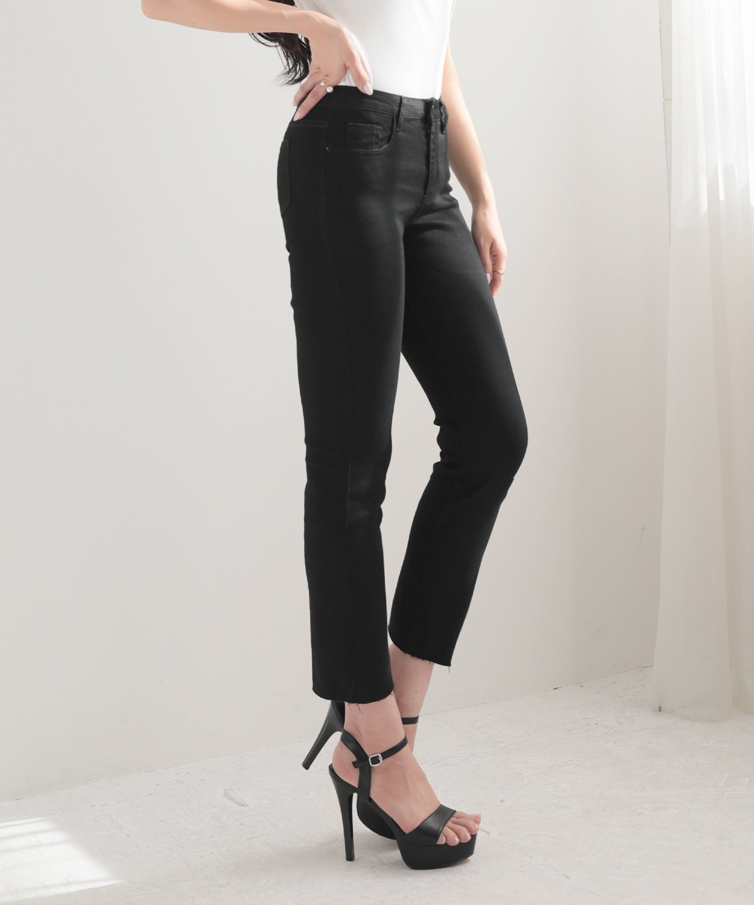 ジュリアブティック JULIA BOUTIQUE ハイウエストスキニーパンツ24004