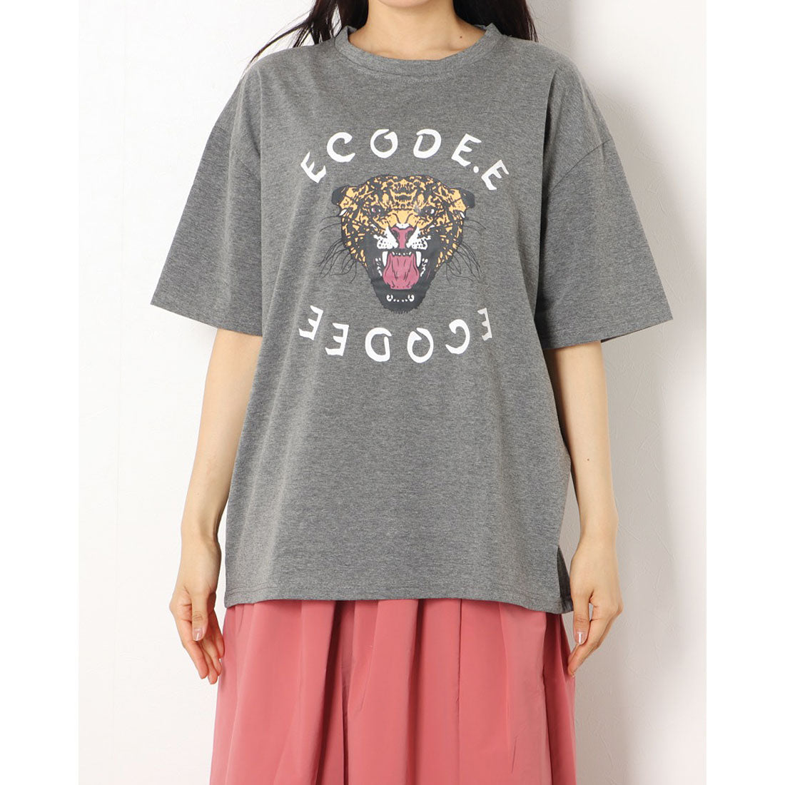 Junoah JUNOAH Printed Big T-shirt Korean Fashion Spring Summer Autumn Korea Tops Short Sleeve Spring Clothes Summer Clothes