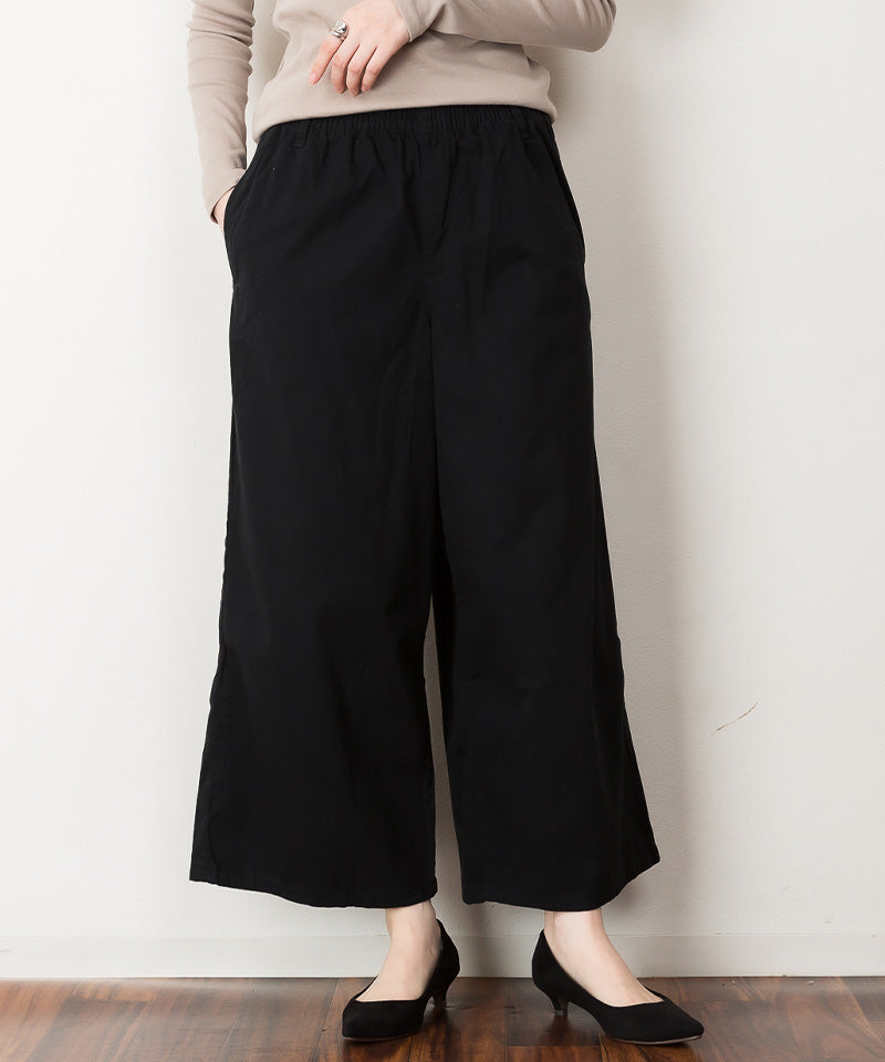 ジャングルジャロピー JUNGLE JALOPY 大きいサイズ レディース チノ ワイドパンツ ウエストゴム スーパーワイド ビッグサイズ オーバーサイズ ゆったり コットンパンツ ツイルパンツ チノパン ボトムス ガウチョパンツ 韓国ファッション