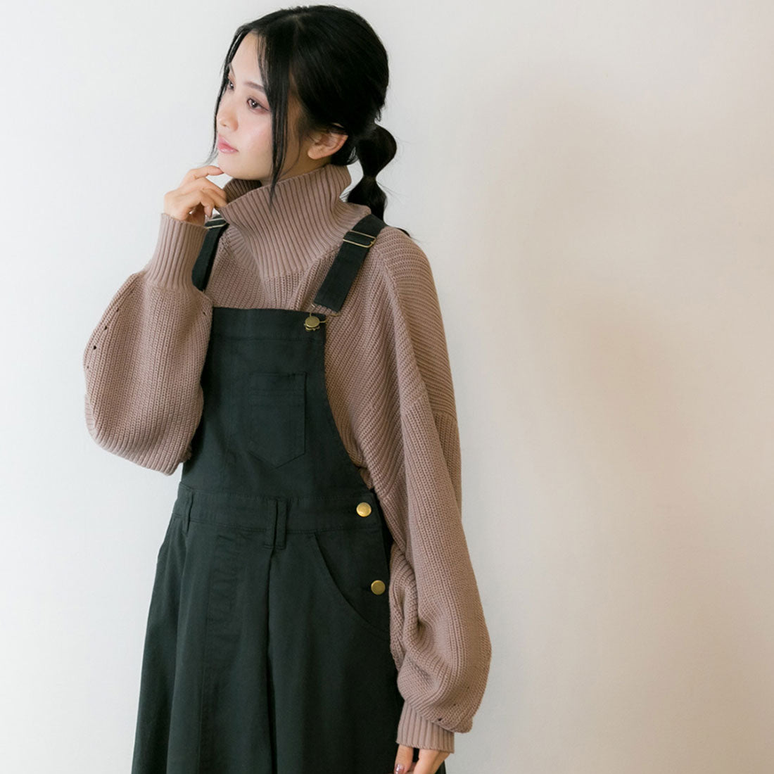 ジャングルジャロピー JUNGLE JALOPY マキシ丈フレアサロペスカート レディース 大きいサイズ M L LL 3L 4L 黒 ベージュ カーキ