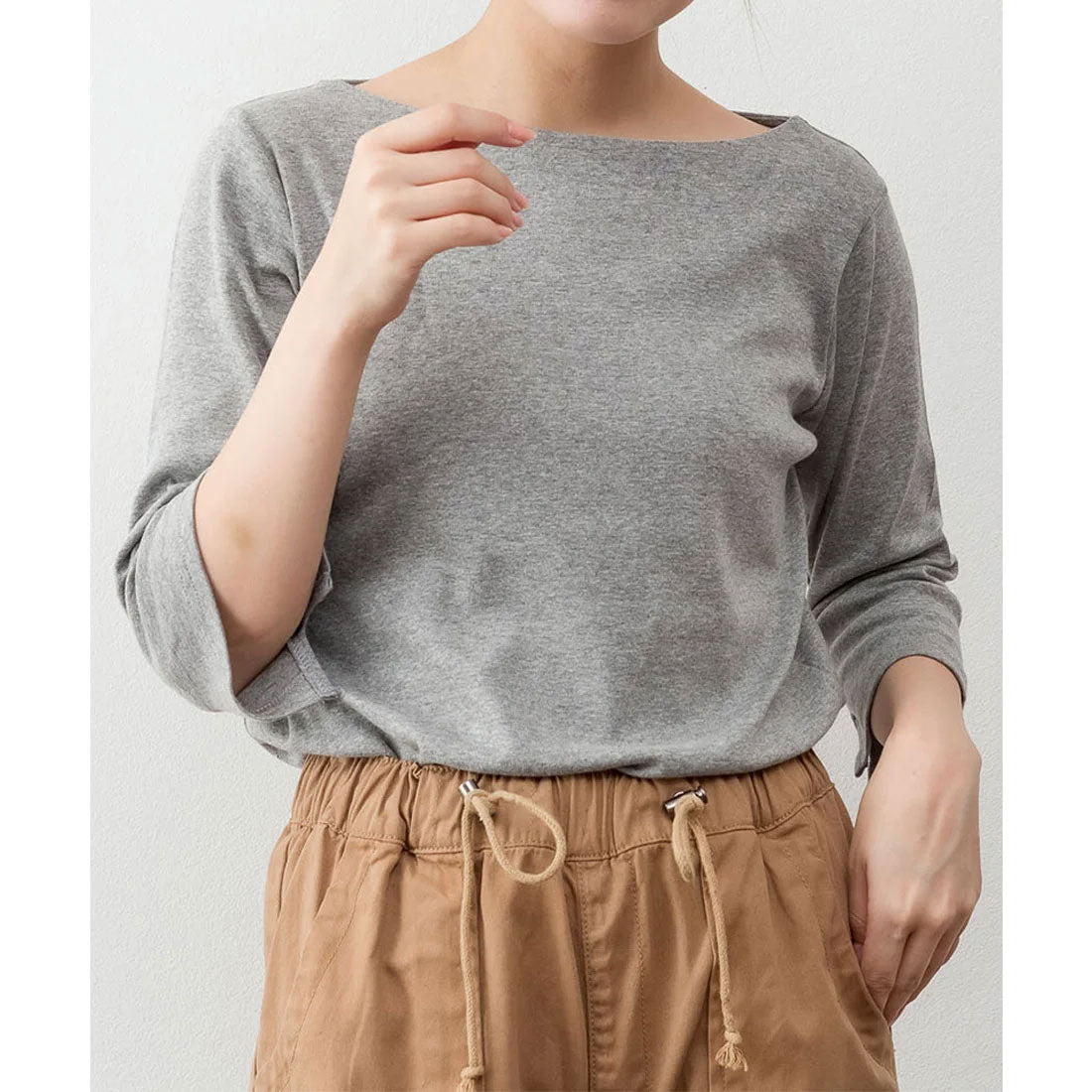 ジャングルジャロピー JUNGLE JALOPY ボートネック七分袖プルオーバー