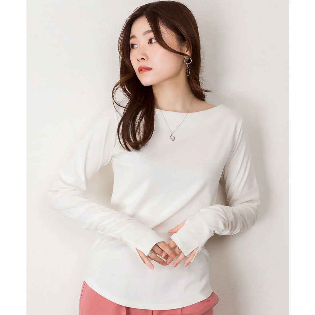 ジャングルジャロピー JUNGLE JALOPY ボートネック指空きTシャツ