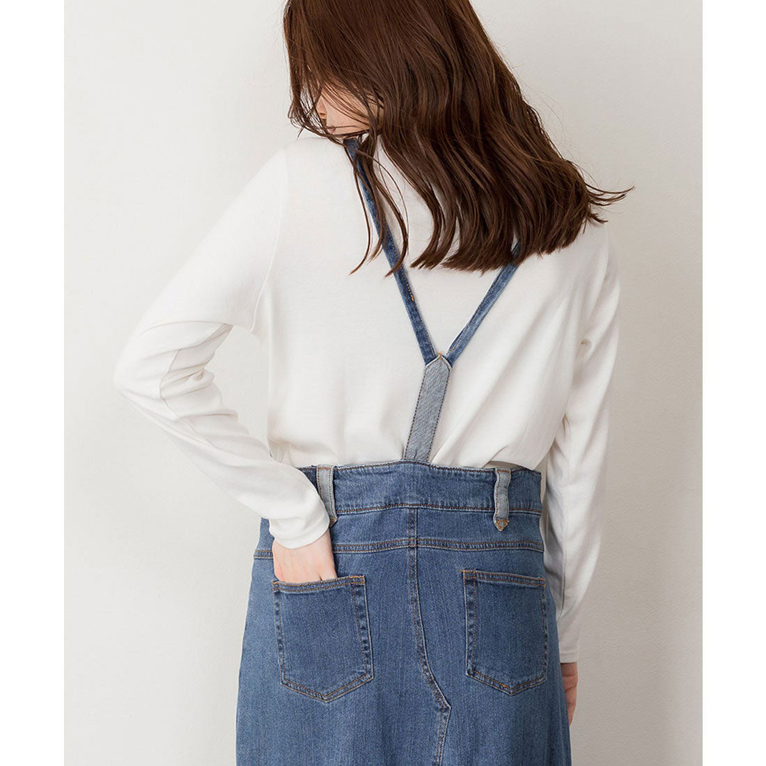 ジャングルジャロピー JUNGLE JALOPY デニムマキシ丈スカートサロペット