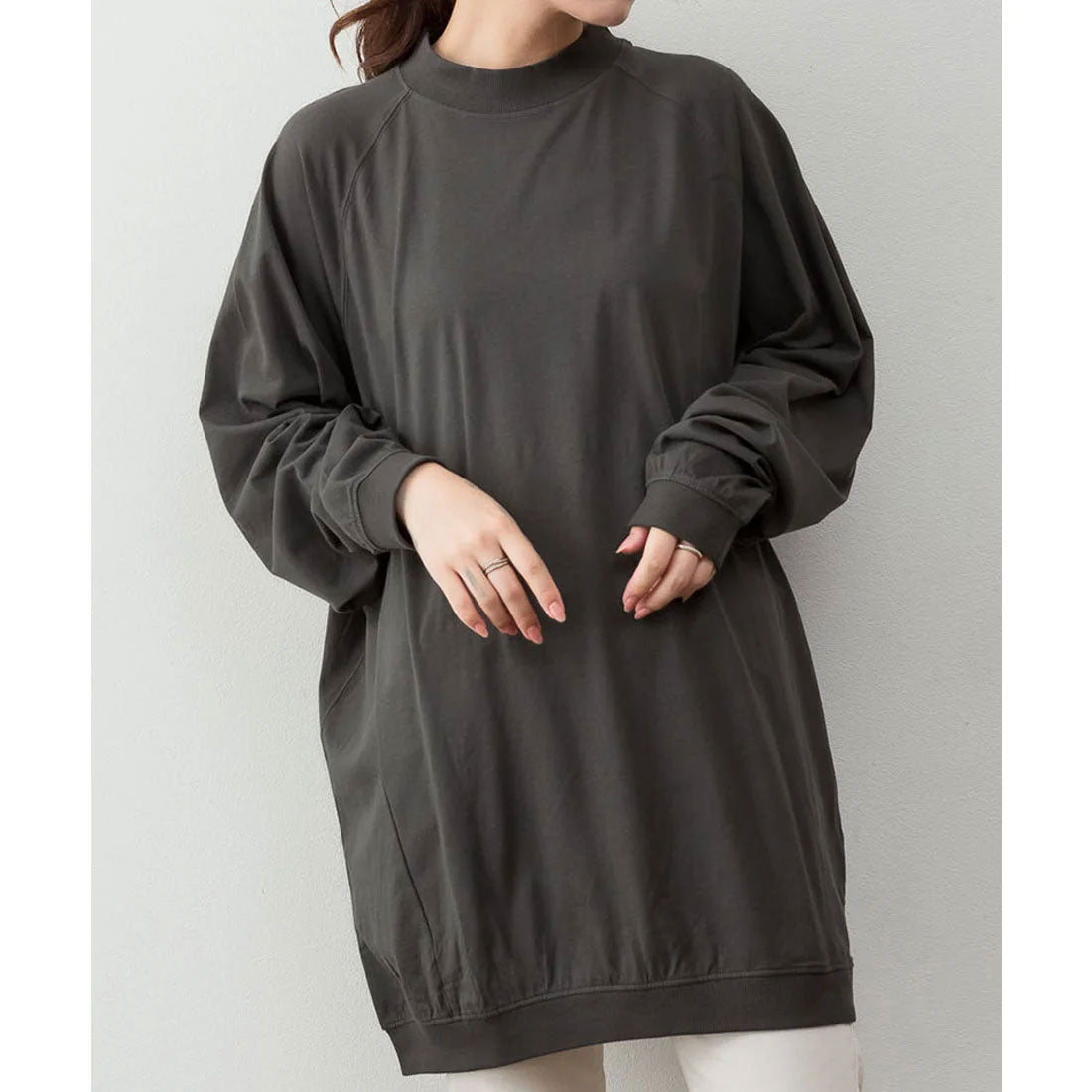 ジャングルジャロピー JUNGLE JALOPY オーバーサイズ長袖ラグラントレーナー