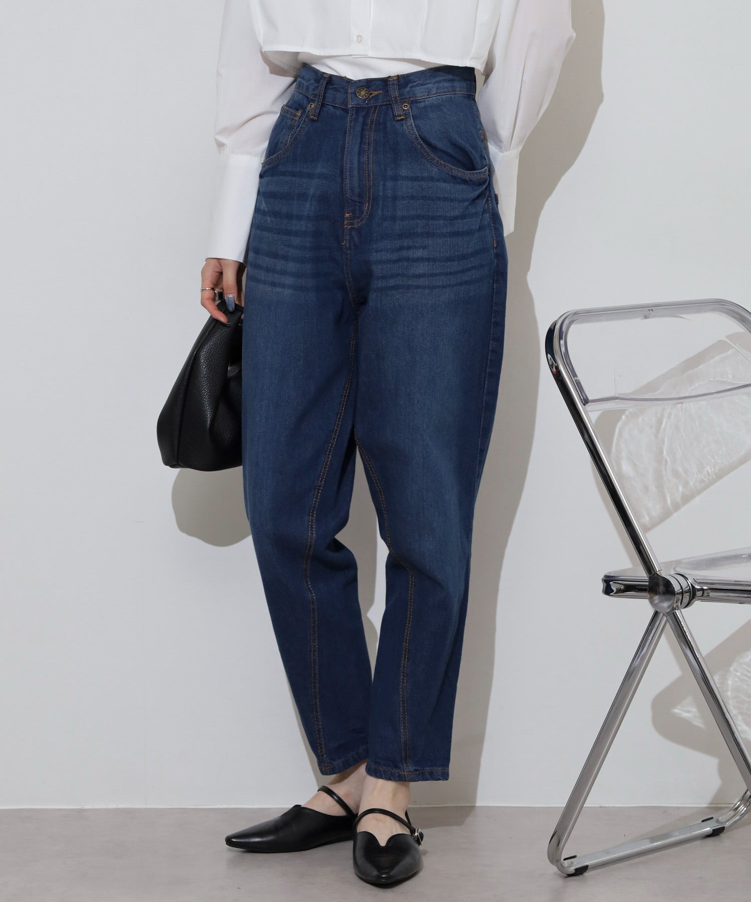 ジャングルジャロピー JUNGLE JALOPY サルエルデニムパンツ (NAVY) NAVY