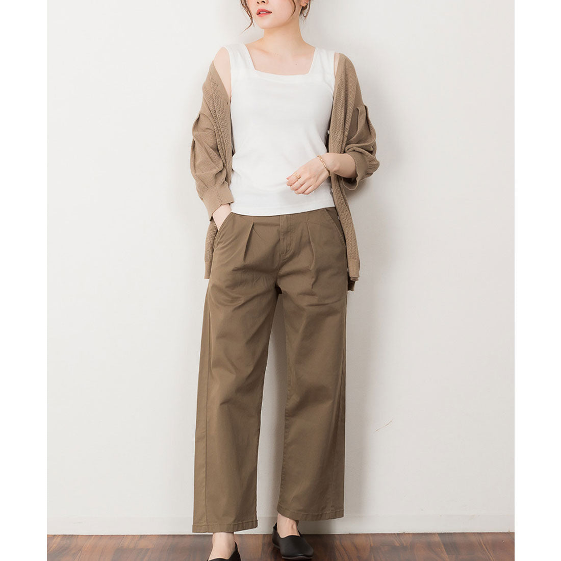 ジャングルジャロピー JUNGLE JALOPY 大きいサイズ レディース タンクトップ ブラ紐隠し インナー 無地 シンプル スクエアネック タンク キャミ インナー隠し