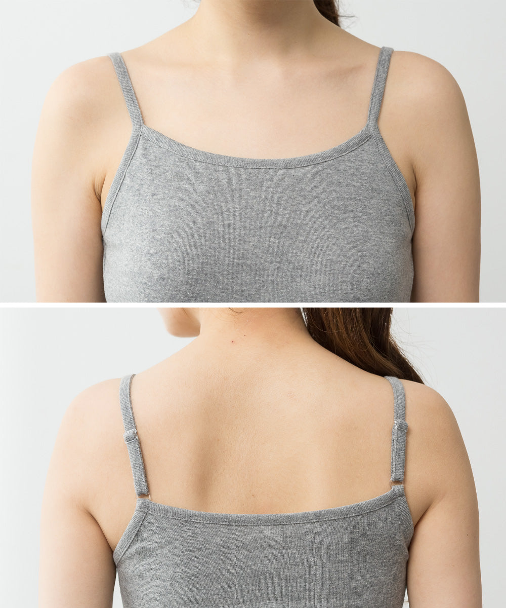 ジャングルジャロピー JUNGLE JALOPY カップ付き キャミソール 大きいサイズ 綿 フライス レディース インナー タンクトップ トップス 春 夏 (OFFWHITE) OFFWHITE