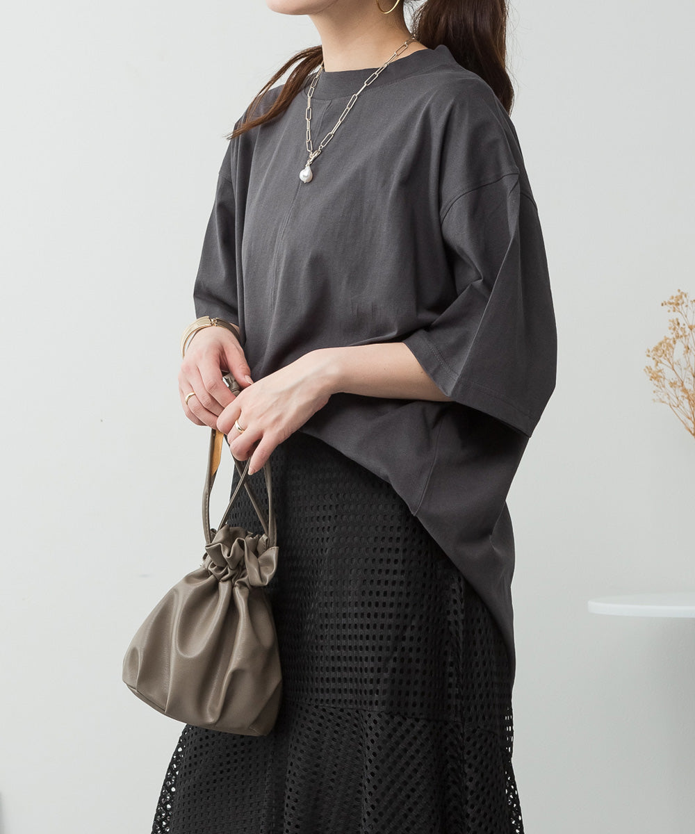 ジャングルジャロピー JUNGLE JALOPY オーバーサイズコットンパネルTシャツ レディース 大きいサイズ (C-GRAY) C-GRAY